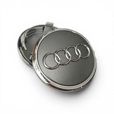 Ковпачки (заглушки) в диски Audi, сірі 69\63мм 4L0 601170